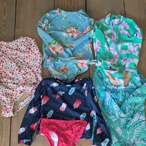 Set Of 5 Toddler Girl Swim